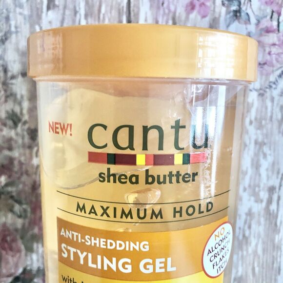 Cantu Shea Butter Maximum Hold Anti-shedding Styling Gel Honey 18.5oz No Crunch - Picture 2 of 7